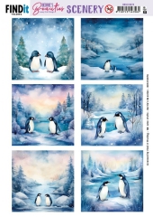 BBSC10075 BB Stanzbogen Pinguin Square