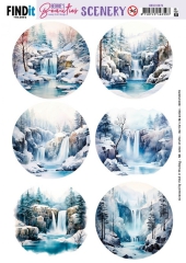 BBSC10079 BB Stanzbogen Wasserfall rund