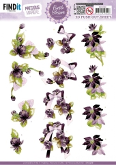 SB10988 PM Stanzbogen Purple Blossom Purple