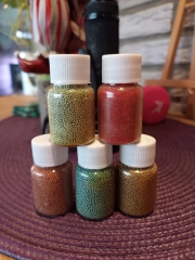 GP11 Glasperlen11 5 kleine Flaschen