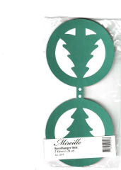 2074tannenbaum 20 gestanzte Doppelkarten