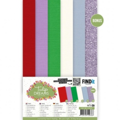 AD-4K-10035 Linen Cardstock Papierpack Tulip Dreams 4K
