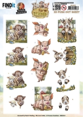 SB11017 YC Stanzbogen Farm Friends Schweinchen