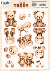 CD12324 BB Schneidebogen Teddys Gemeinsam