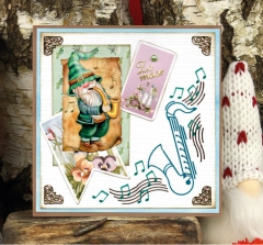 SB10920 YC Stanzbogen Great Gnomes Musik Gnomes