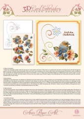 3DCE2013 3D Embroidery Sheets Anns Paper Art Bluebirds