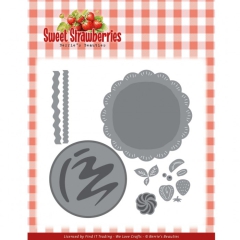 BBD10045 BB  Stanzschablone  Sweet Strawberries  Se Erdbeeren, Erdbeerkuchen