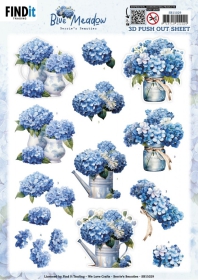 SB11029 BB Stanzbogen Blue Meadow Blumenvase
