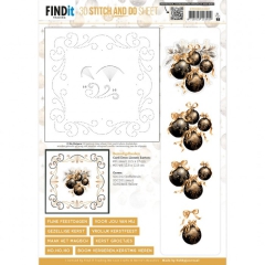 STDOHS10007  3D Stitch & Do Bogen mit Stickvorlage Golden Whisper 1