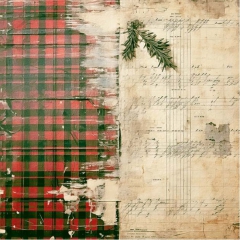 YCPP10082 Papierpack Floral Christmas 20 x20 cm