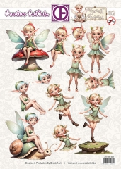 CCO-020 Forest Fairies Stanzbogen Fee im Flug