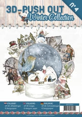 3DPO10004 3D Stanzbogen Buch Winter Collection