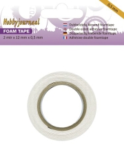 HJTape05 Hobbyjournal Foam Tape  2mtr. x 12 mm x0,5 mm