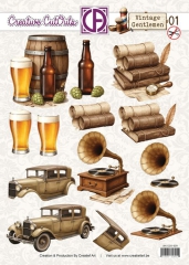 CCO-029 Stanzbogen Vintage Gentlemen 01
