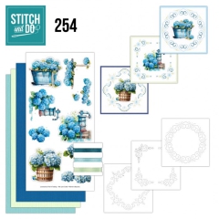 STDO254 Stitch & Do 254 Blue Meadow Blaue Hortensien
