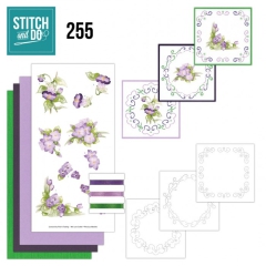 STDO255 Stitch & Do 255 PMPrecious marikPurple Blossom Lila Blumen