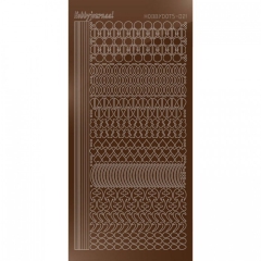 STDM21G Hobby-Dots Sticker Mirror Braun