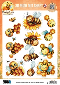 SB11129 BB Stanzbogen S��e Honigbienen Goldener Garten