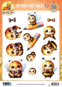 SB11131 BB Stanzbogen S��e Honigbienen Kleine Summer