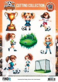 CD12503 BB Schneidebogen Fu�ball Champions Fu�ballerinnen