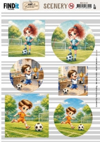 BBSC10140 BB Scenery Stanzbogen Fu�baller