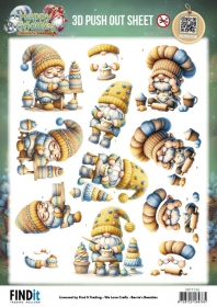 SB11136 BB Stanzbogen Happy Gnomes der kleine B�cker