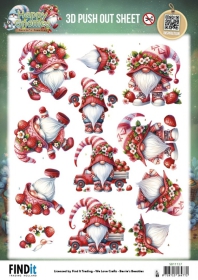 SB11137 BB Stanzbogen Happy Gnomes S��e Gnomes