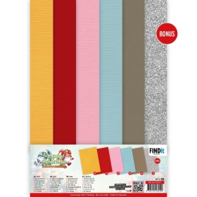 BB-A4-10037 Linen-Cardstock Pack Happy Gnomes A4