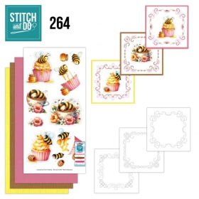 STDO264 Stitch & Do 264 S��e Honig Bienen