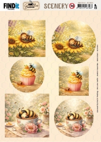 BBSC10141 BB Scenery Stanzbogen S��e kleine Honigbienen