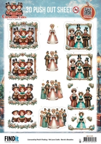 SB11139 BB Stanzbogen Victorianische Weihnachtsgeschichte