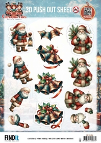 SB11140 BB Stanzbogen Victorianische Weihnachtsgeschichte Glocken