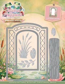 BBD10120 BB Stanzschablone Joyful Hoppers River Scene Window