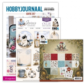 SETHJ257 Hobbyjournal 257 mit Gratis 3D Bogen und Papierpack Fairy Christmas