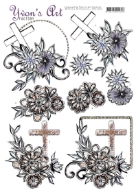 CD11166 Condolenz Schneidebogen von Yvons Art