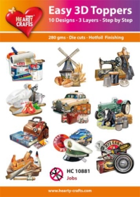 Easy 3D Toppers Berufe Design 10 St�ck