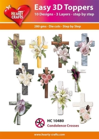 Easy 3D Toppers Condolenz (Kreuze) Design 10 Stück Easy 3D Toppers Condolenz (Kreuze) Design 10 Stück