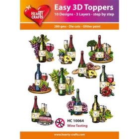 Easy 3D Toppers Maritimes Wein Flaschen 10 St�ck