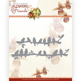 PM10231 PM Stanzschablone Flowers Friends Birds in A Row