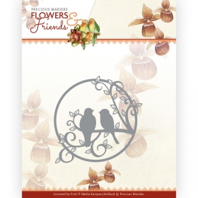 PM10233 PM Stanzschanzschablone Flwers & Friends Circle with Birds