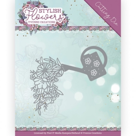 YCD10268 Stanzschablone Stylish Flowers Wasserkanne