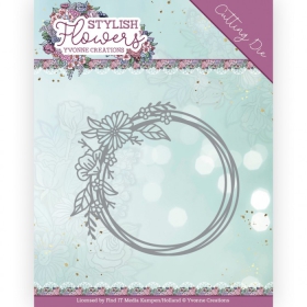 YCD10269 Stanzschablone Stylish Flowers Flower Hoop Blumen Reifen