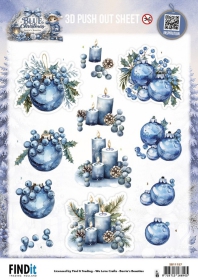 SB11157 Stanzbogen BB Blue Christmas Weihnachtsgef�hle