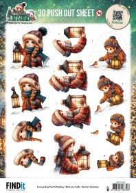 SB11165 Stanzbogen BB Good old Christmas M�dchen