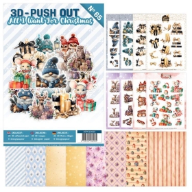 3DPO10065 3D Push Out Buch Was ich mir zu Weihnachten w�nsche