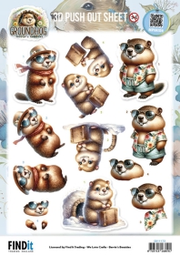 SB11173 BB Stanzbogen Groundhog Urlaubszeit