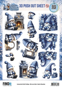 SB11175 BB Stanzbogen Winter Gnomes Wonders W�rme im Winter