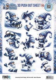 SB11177 BB Stanzbogen Winter Gnome Wonders Winter Spa�