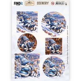 BBSC10137 BB Scenery Winter Gnome Wonders