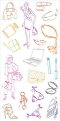 4144 Clear Stamp Set Girly